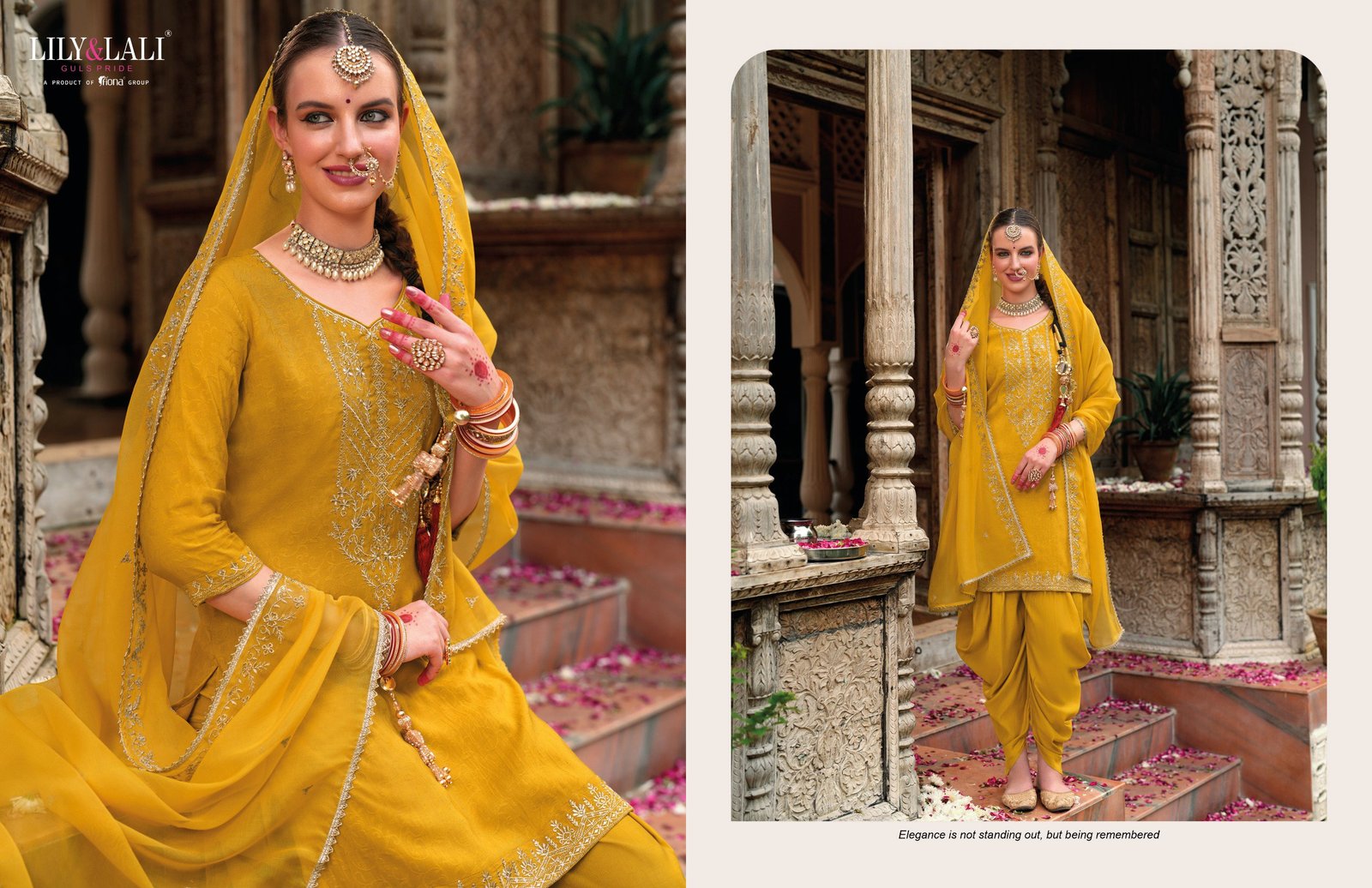 Buy Lily And Lali Real Tulip Fancy Kurti Bottom With Dupatta Wholesale 2026