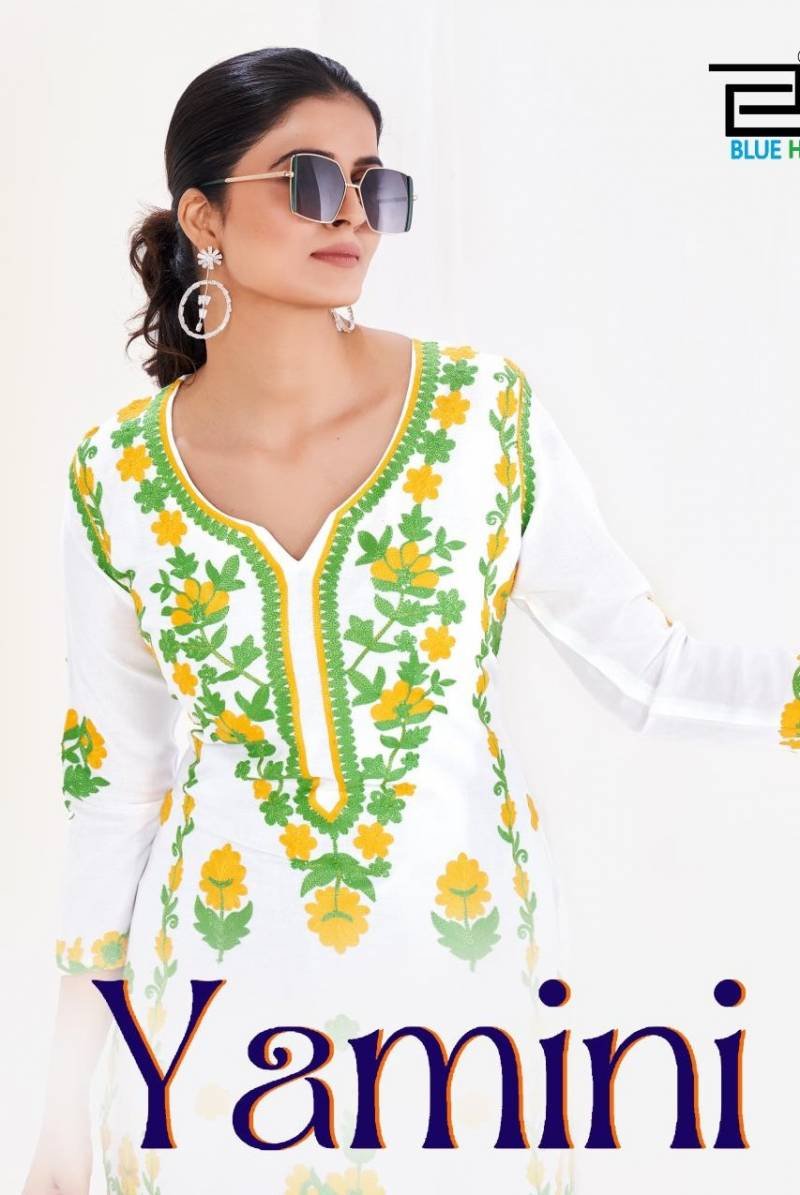 Blue Hills Yamini Rayon Fancy Kurti Collection Wholesale