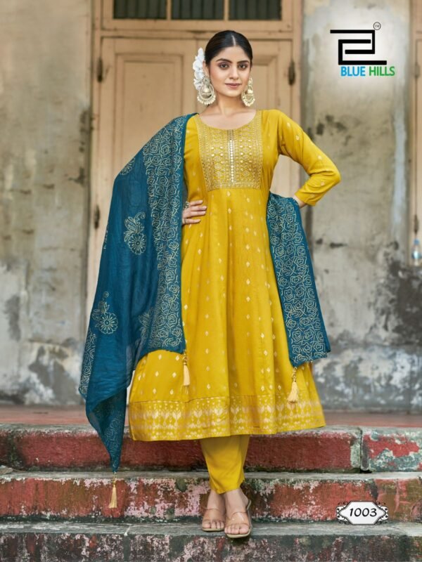 Beautiful Blue Hills Batu Caves Kurti Bottom With Dupatta Collection Wholesale 2026