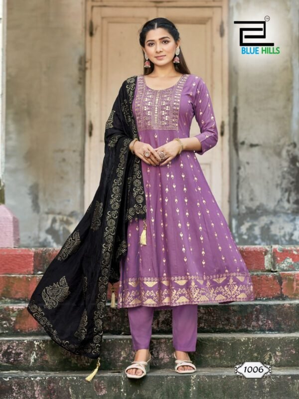 Beautiful Blue Hills Batu Caves Kurti Bottom With Dupatta Collection Wholesale 2026