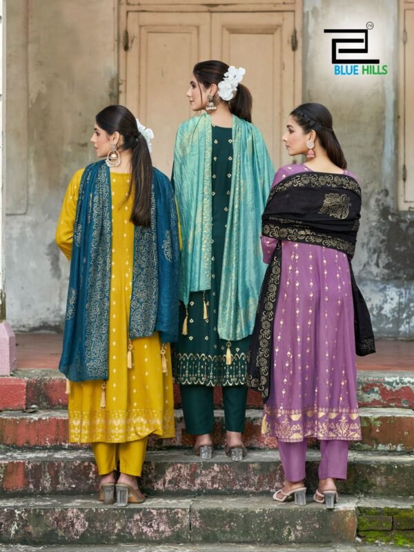 Beautiful Blue Hills Batu Caves Kurti Bottom With Dupatta Collection Wholesale 2026