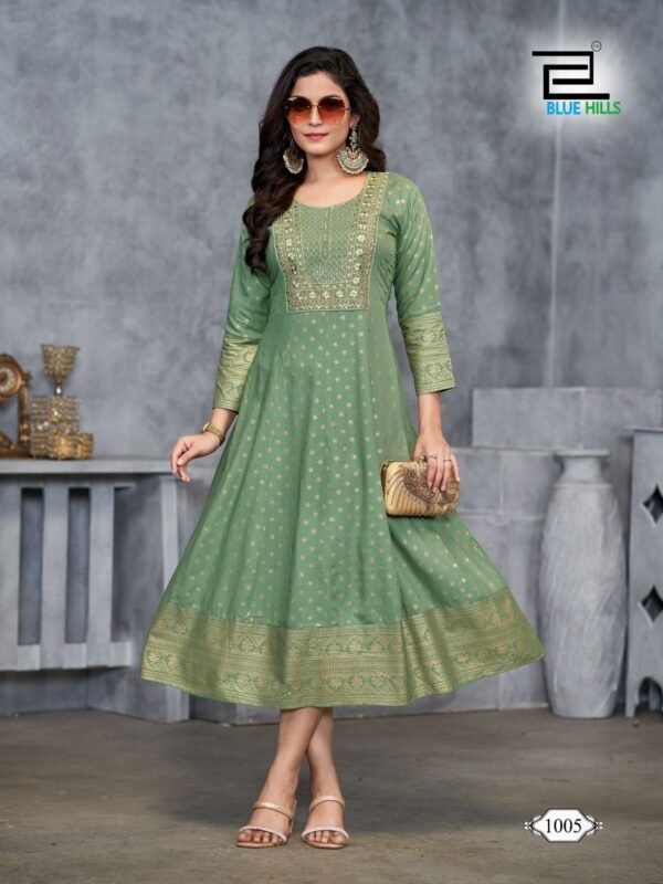 Launching Blue Hills Womaniya Plus Vol 1 Rayon Designer Kurti Collection Wholesale 2026