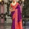 Buy Purple Colour Maitri By Kreshva K-454 Banarasi Silk Saree Wholesale 2026