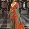 Buy Grey Colour Maitri By Kreshva K-459 Banarasi Silk Saree Wholesale 2026