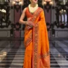 Orange Colour Maitri By Kreshva K-460 Banarasi Silk Saree Wholesale