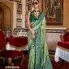 Pista And Green Colour Puja Patola By Kreshva K-038 Sigma Silk Saree Wholesale