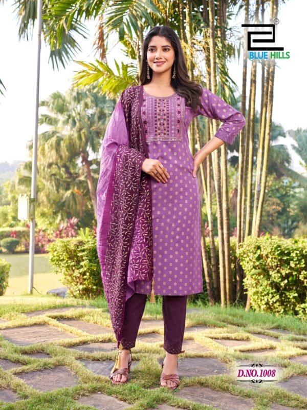 Buy Blue Hills Suva Rayon Printed Kurti Bottom With Dupatta Collection Wholesale 2026
