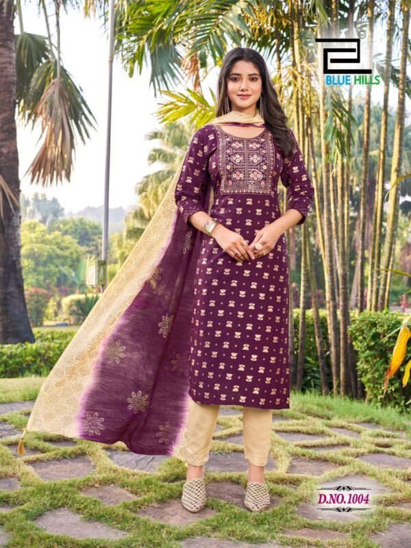 Buy Blue Hills Suva Rayon Printed Kurti Bottom With Dupatta Collection Wholesale 2026