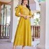 Beautiful Blue Hills Pushpa 2 Rayon Printed Anarkali Gown Collection Wholesale 2026