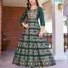 Beautiful Blue Hills Pushpa 2 Rayon Printed Anarkali Gown Collection Wholesale 2026