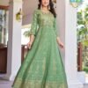 Beautiful Blue Hills Pushpa 2 Rayon Printed Anarkali Gown Collection Wholesale 2026