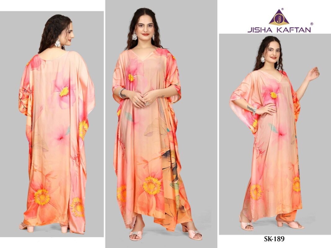 Launching Jisha Silk Kaftan Vol 12 Digital Printed Silk Fancy Kaftan Collection Wholesale 2026