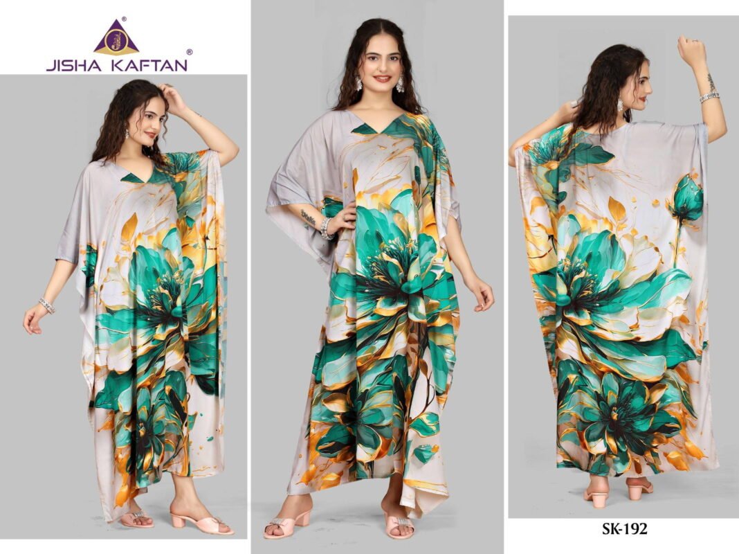 Launching Jisha Silk Kaftan Vol 12 Digital Printed Silk Fancy Kaftan Collection Wholesale 2026