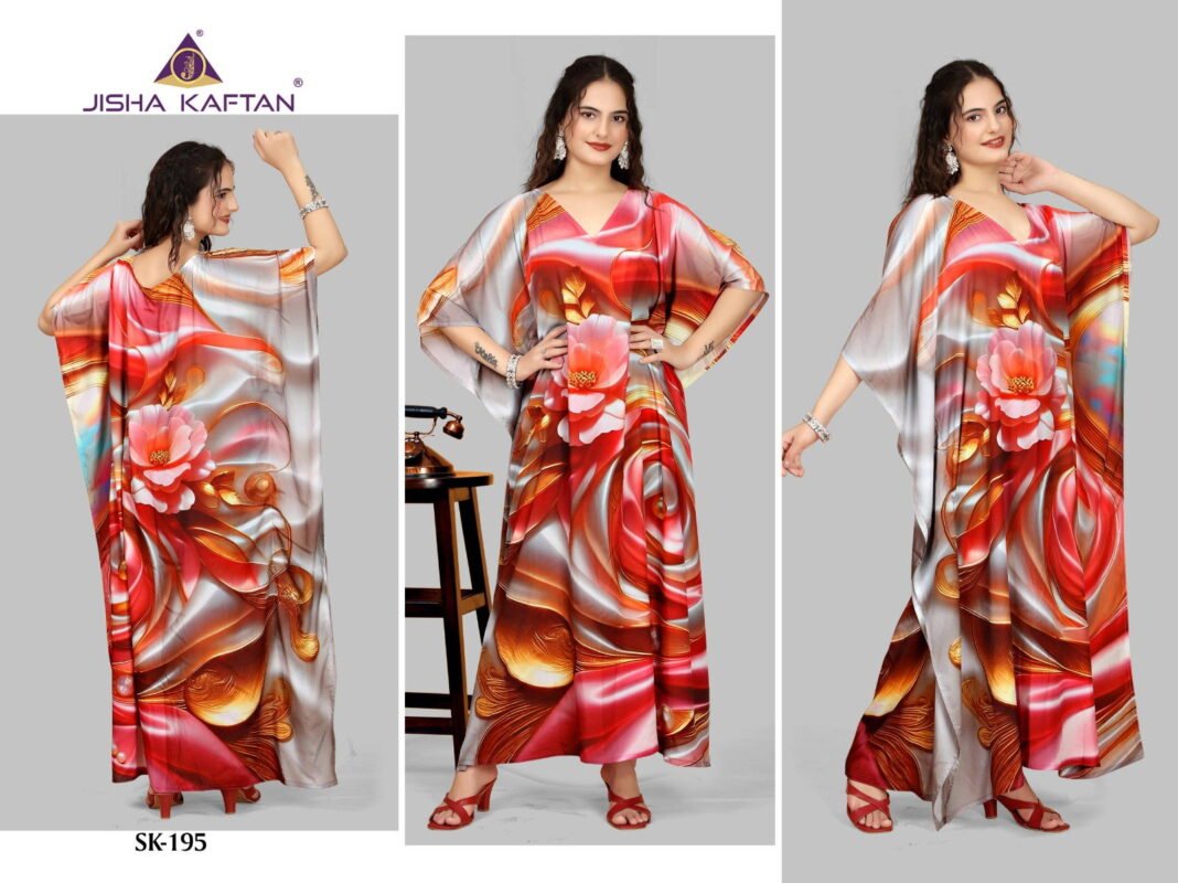 Launching Jisha Silk Kaftan Vol 12 Digital Printed Silk Fancy Kaftan Collection Wholesale 2026