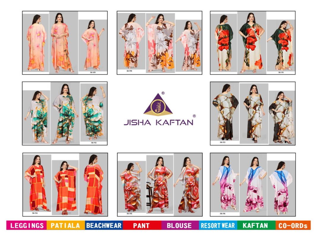 Launching Jisha Silk Kaftan Vol 12 Digital Printed Silk Fancy Kaftan Collection Wholesale 2026