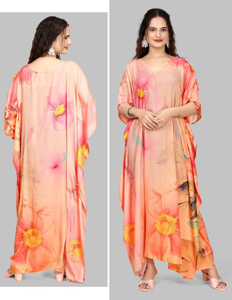Jisha Silk Kaftan Vol 12 Digital Printed Silk Fancy Kaftan Collection Wholesale
