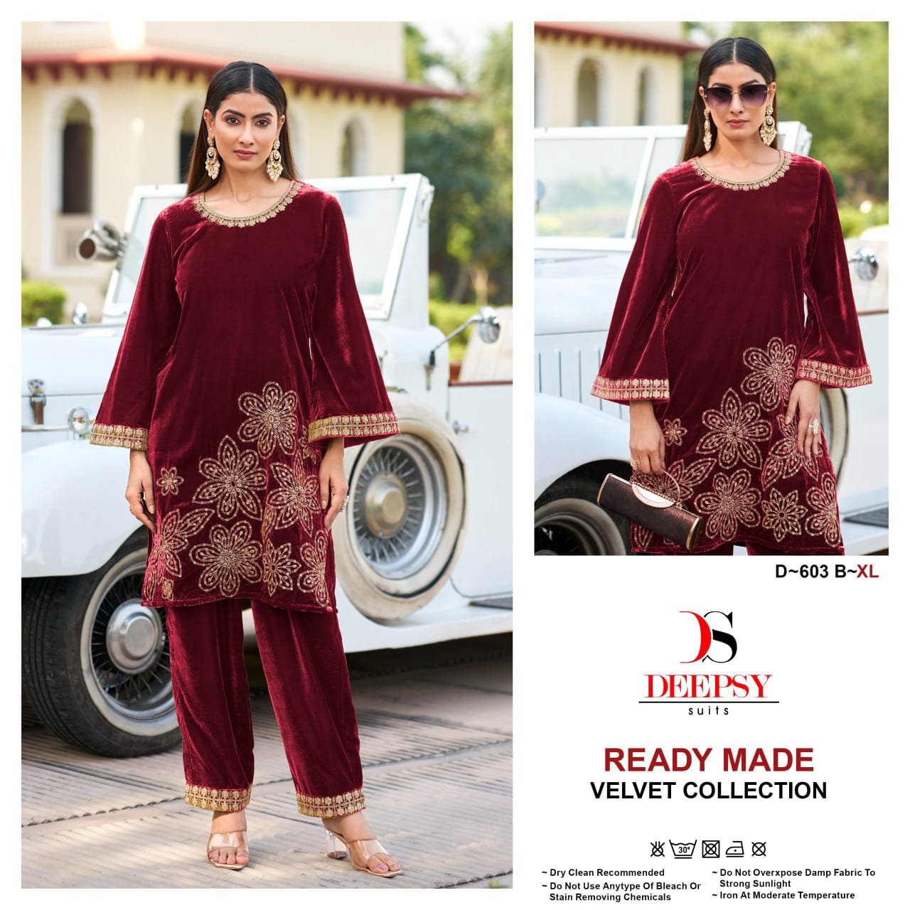 Launching Deepsy D 603 Velvet Readymade Pakistani Suits Collection Wholesale 2026