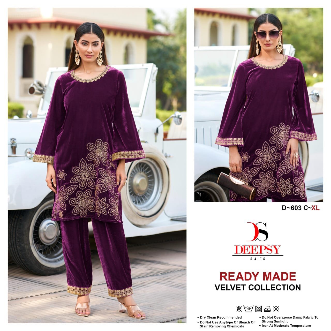 Launching Deepsy D 603 Velvet Readymade Pakistani Suits Collection Wholesale 2026
