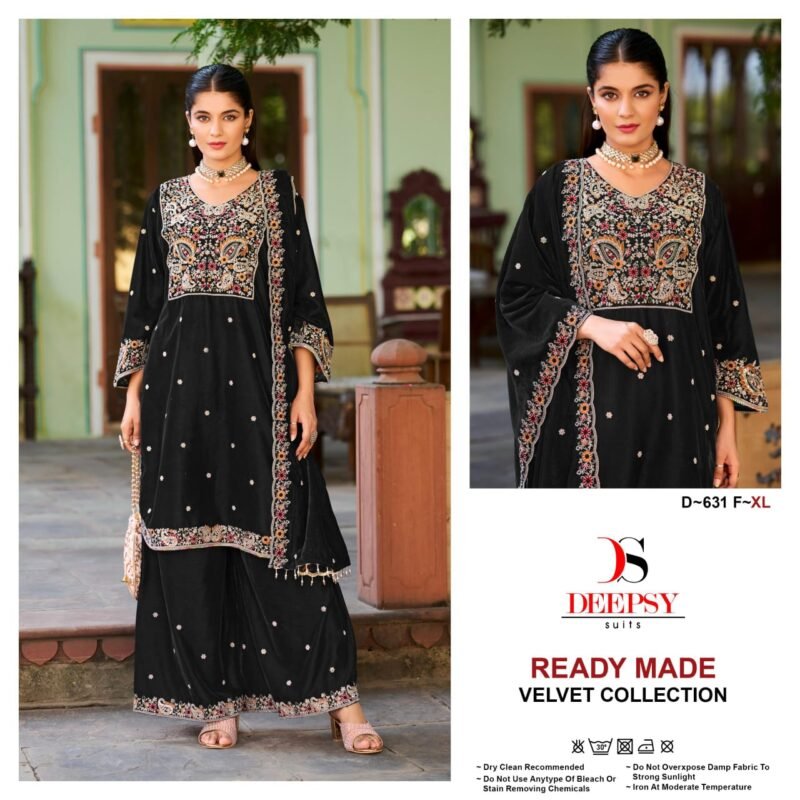 Launching Deepsy D 631 Velvet Readymade Pakistani Suits Collection Wholesale 2026