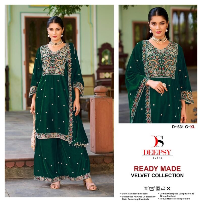 Launching Deepsy D 631 Velvet Readymade Pakistani Suits Collection Wholesale 2026