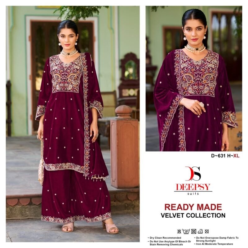 Launching Deepsy D 631 Velvet Readymade Pakistani Suits Collection Wholesale 2026