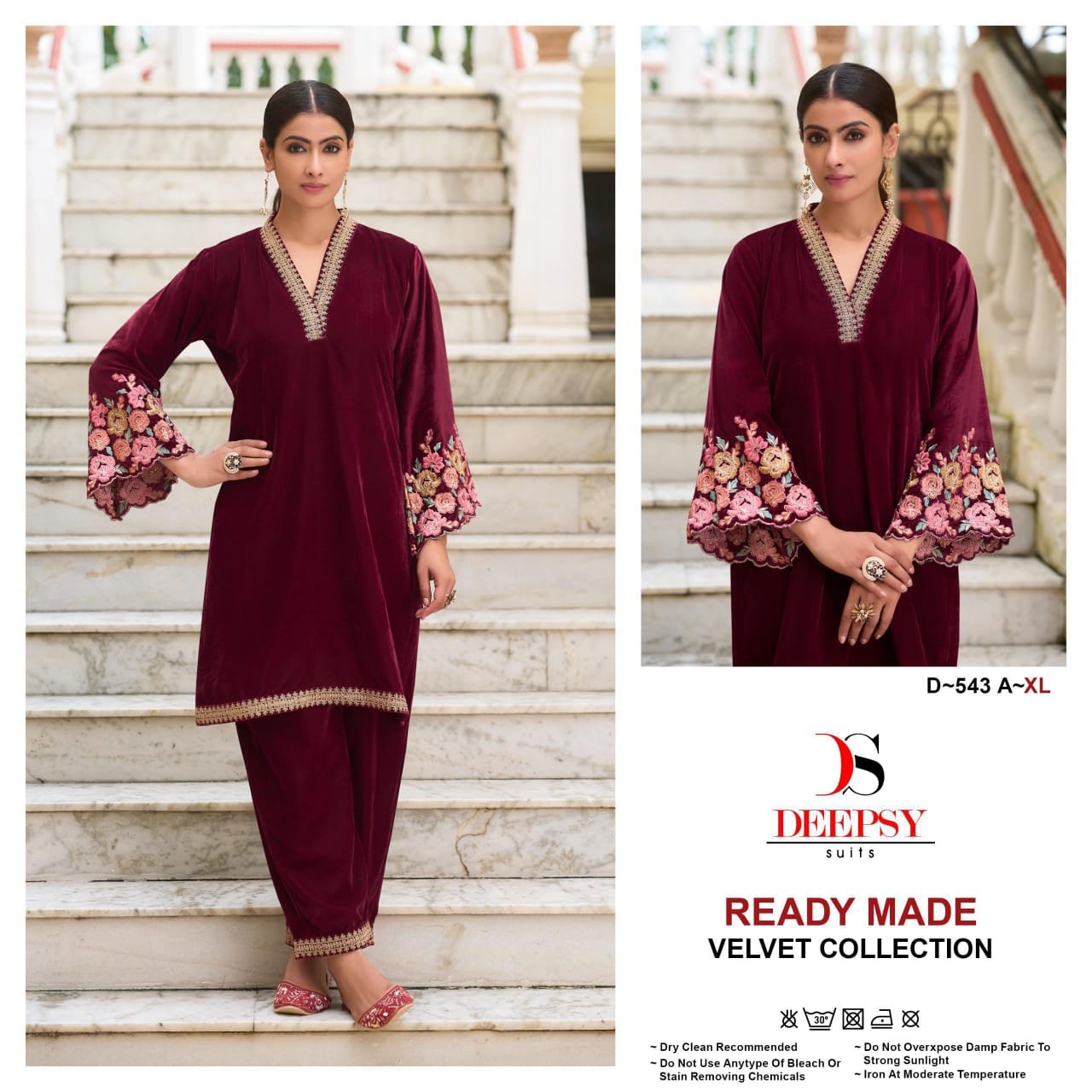 Launching Deepsy D 543 Velvet Readymade Pakistani Suits Collection Wholesale 2026