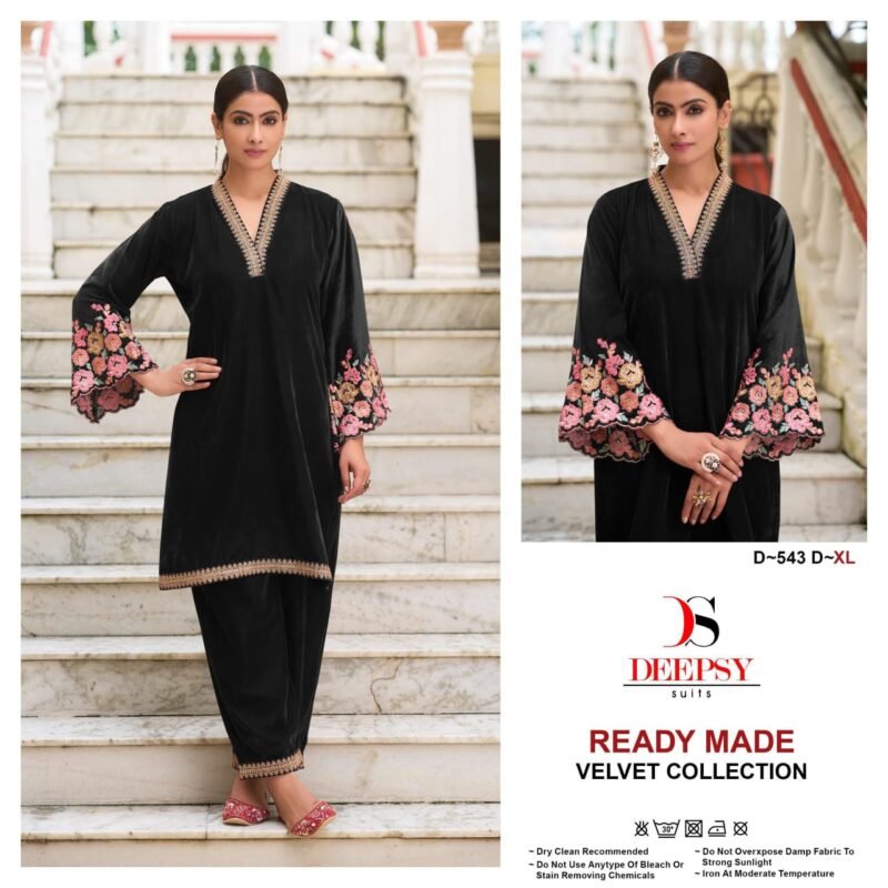 Launching Deepsy D 543 Velvet Readymade Pakistani Suits Collection Wholesale 2026