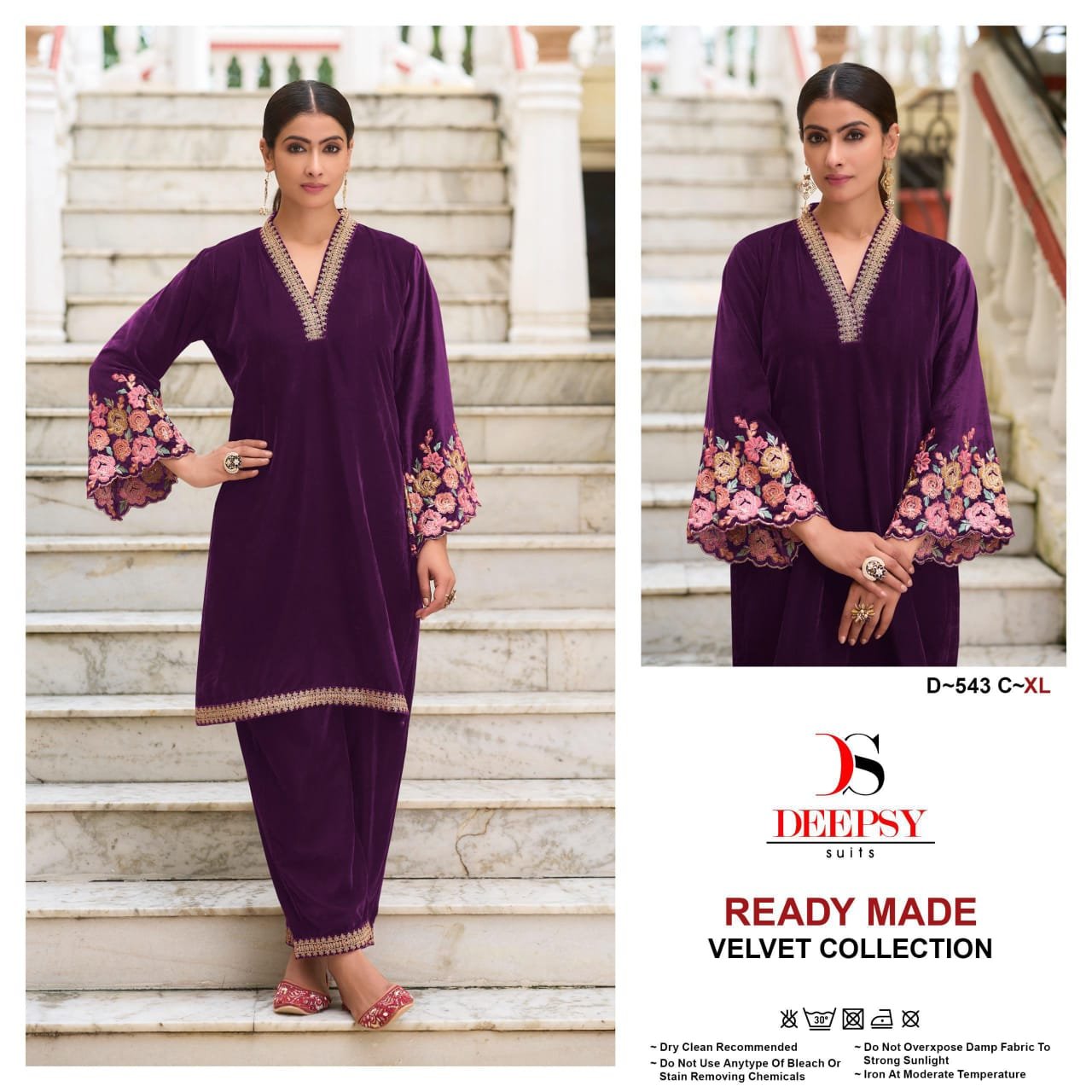 Launching Deepsy D 543 Velvet Readymade Pakistani Suits Collection Wholesale 2026