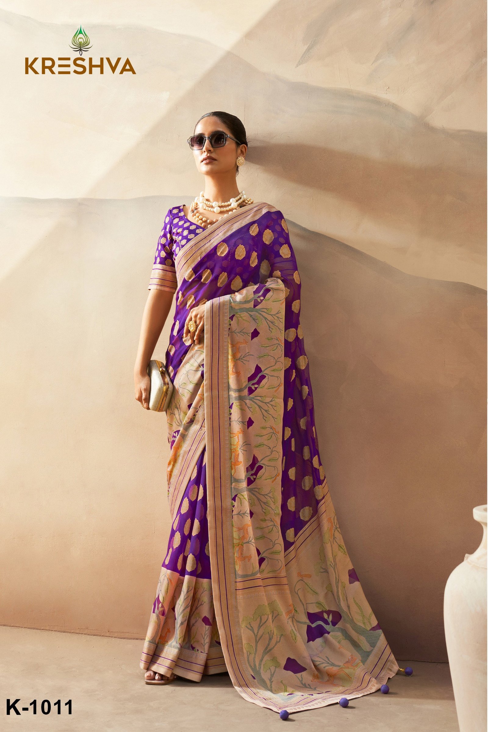 Buy Kreshva Ahiliya Pv Georgette Saree Collection Wholesale 2026