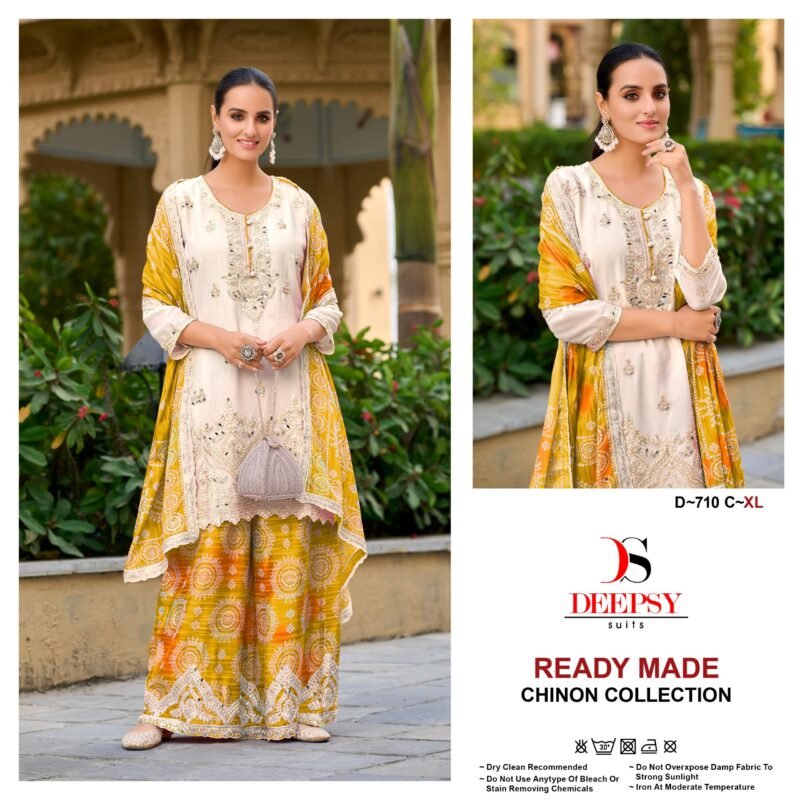 Launching Deepsy D 710 Chinon Embroidered Pakistani Ready Made Collection Wholesale 2026