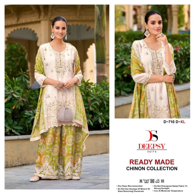 Launching Deepsy D 710 Chinon Embroidered Pakistani Ready Made Collection Wholesale 2026