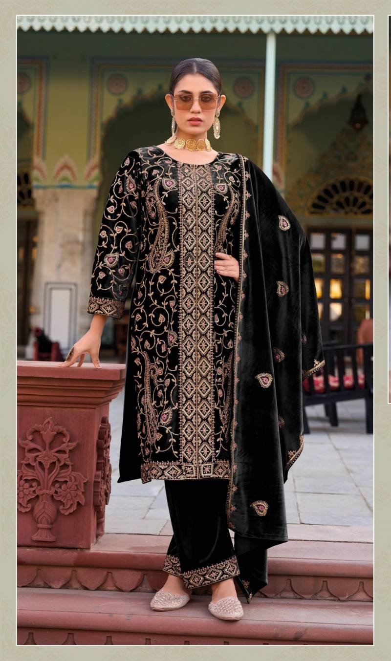 Deepsy Velvet 25 Series 32227 Velvet Pakistani Salwar Suit Wholesale