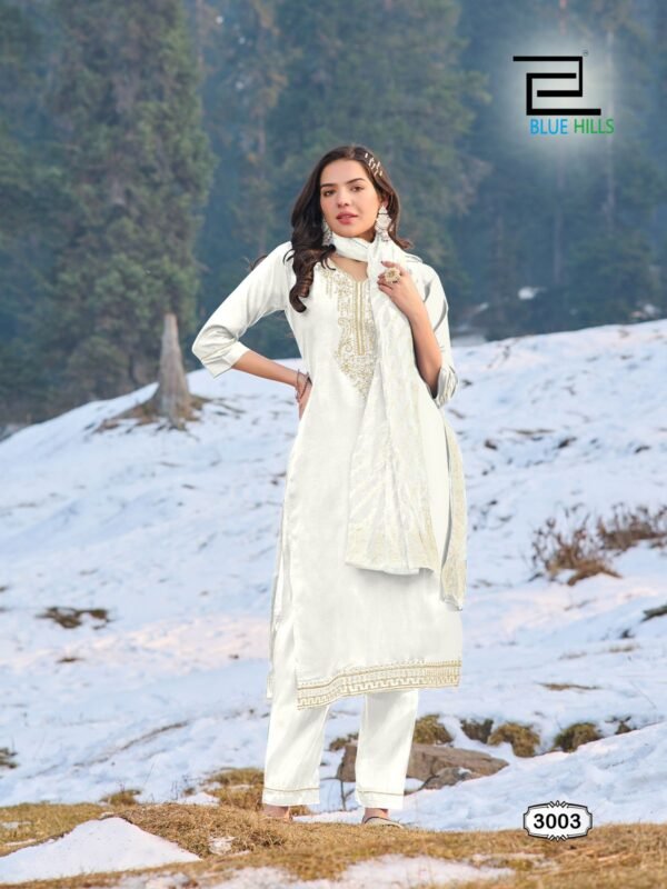 Launching Blue Hills Jhanvi Vol 3 Roman Silk Kurti Bottom With Dupatta Collection Wholesale 2026