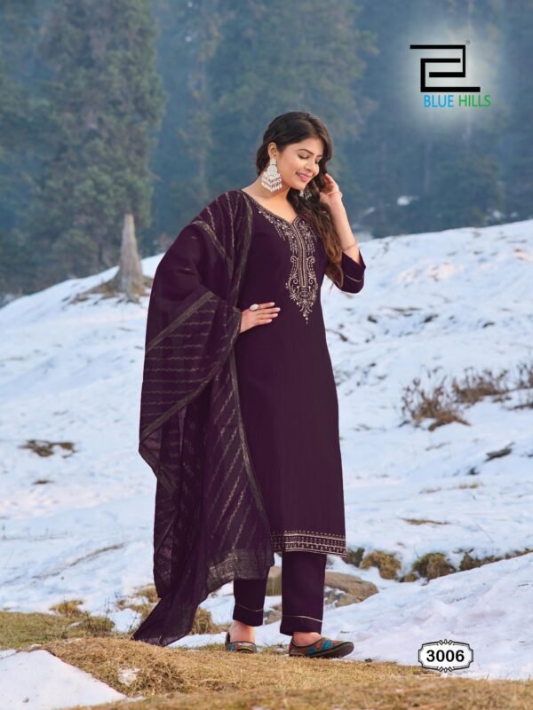 Launching Blue Hills Jhanvi Vol 3 Roman Silk Kurti Bottom With Dupatta Collection Wholesale 2026