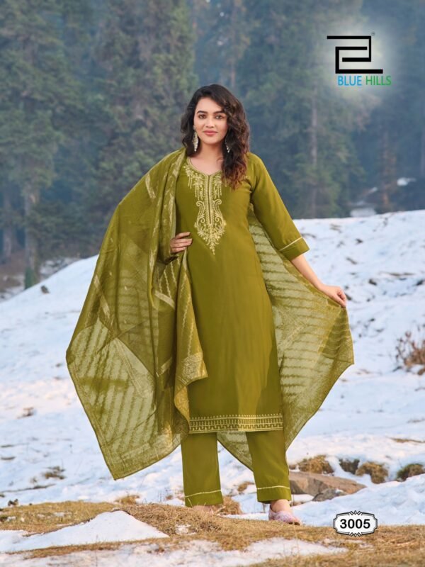 Launching Blue Hills Jhanvi Vol 3 Roman Silk Kurti Bottom With Dupatta Collection Wholesale 2026