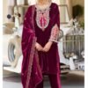 Deepsy D 606 Velvet Embroidered Pakistani Ready Made Collection Wholesale