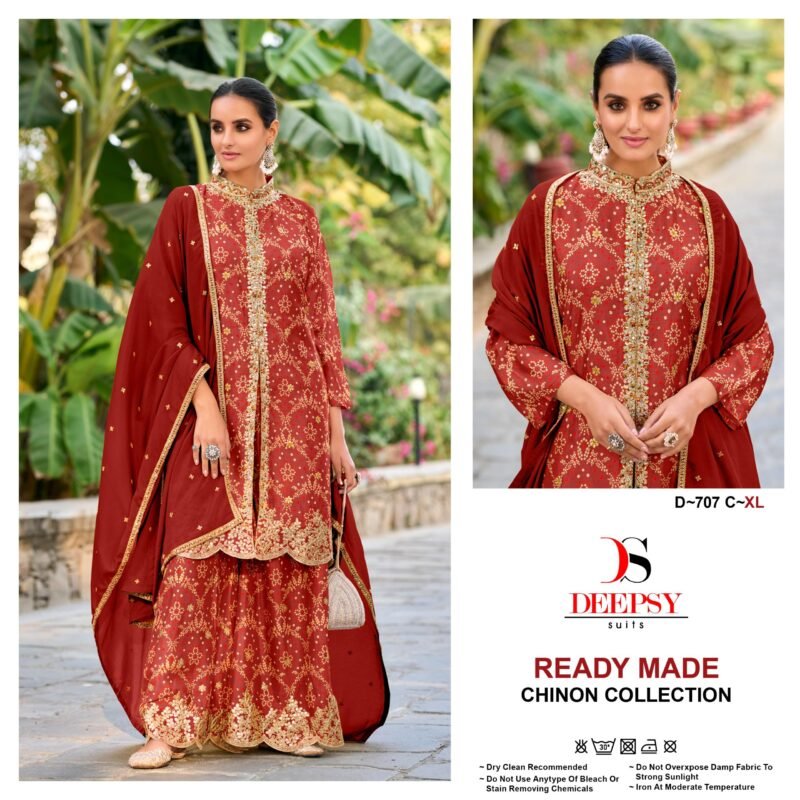 Launching Deepsy D 707 Embroidered Ready Made Pakistani Collection Wholesale 2026