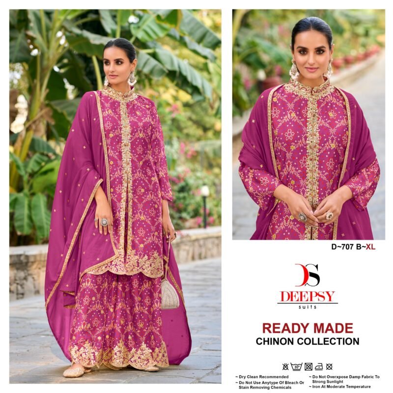 Launching Deepsy D 707 Embroidered Ready Made Pakistani Collection Wholesale 2026