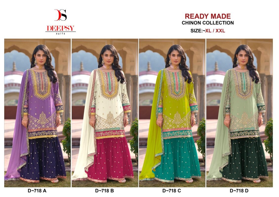 Latest Deepsy D 718 Embroidered Ready Made Pakistani Collection Wholesale 2026