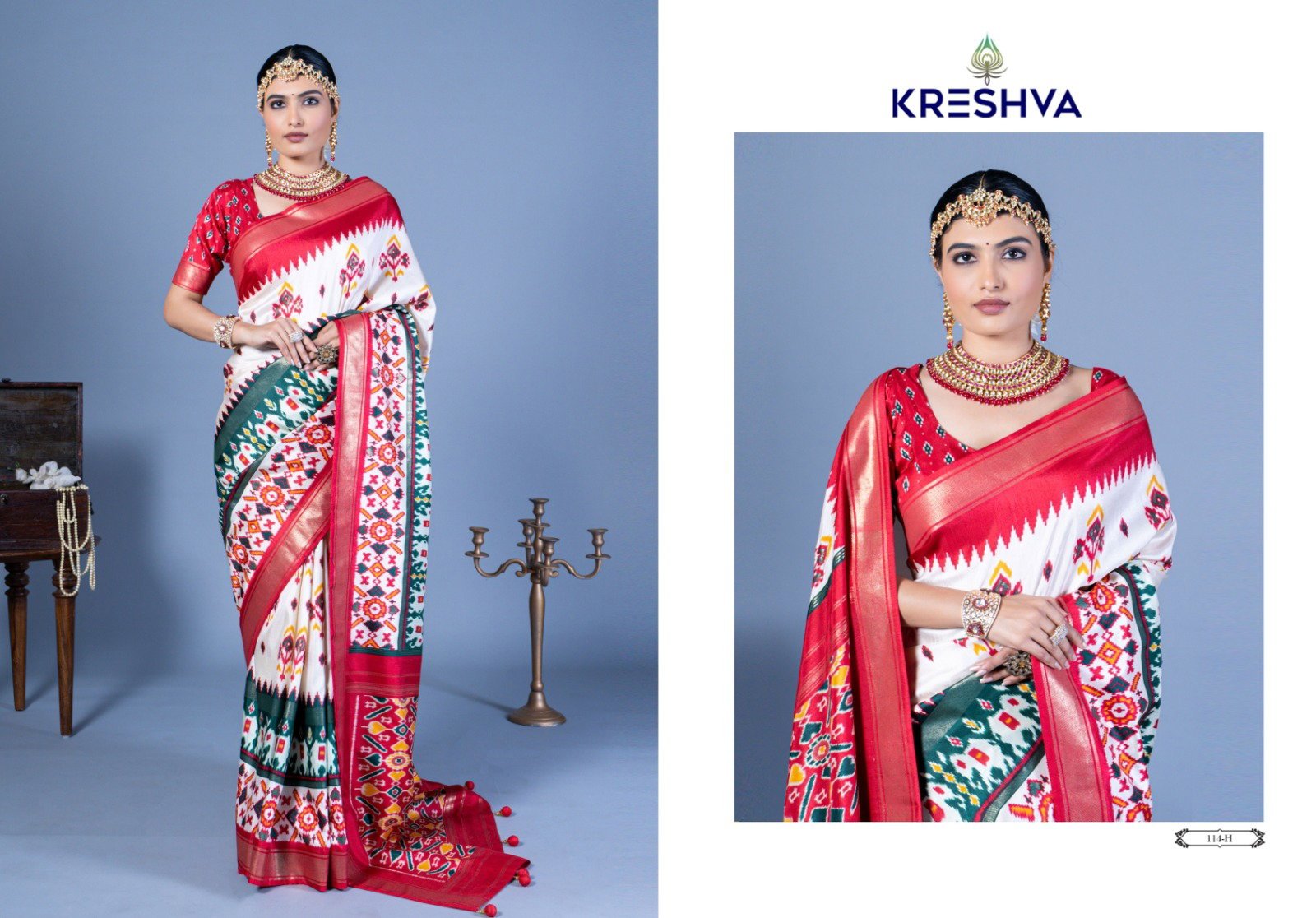 Beautiful Kreshva Nandi Pv Silk Printed Fancy Saree Collection Wholesale 2026