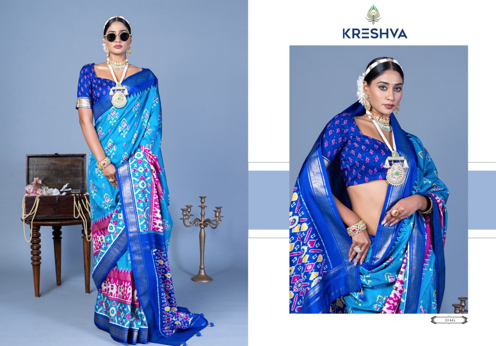 Beautiful Kreshva Nandi Pv Silk Printed Fancy Saree Collection Wholesale 2026