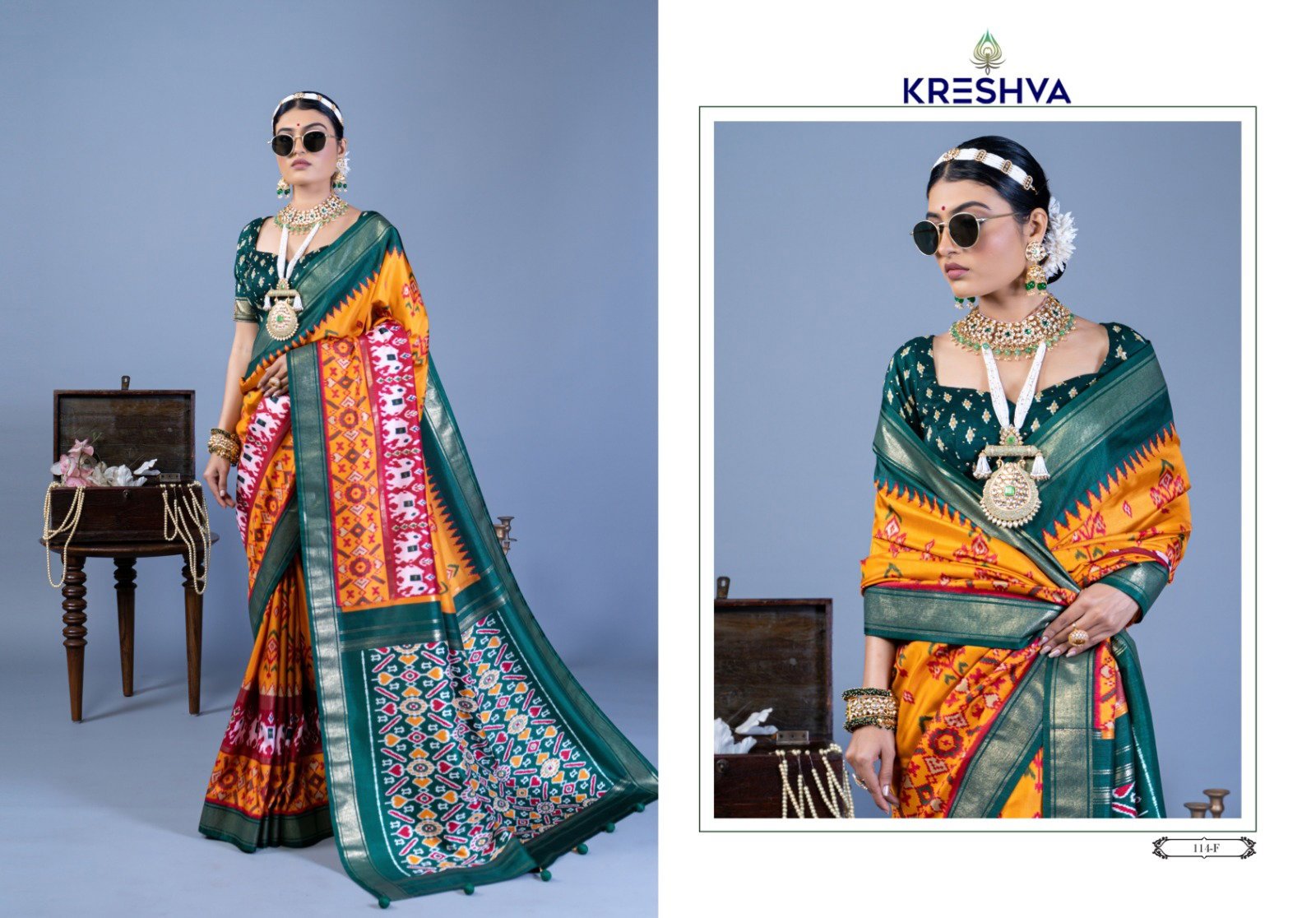 Beautiful Kreshva Nandi Pv Silk Printed Fancy Saree Collection Wholesale 2026
