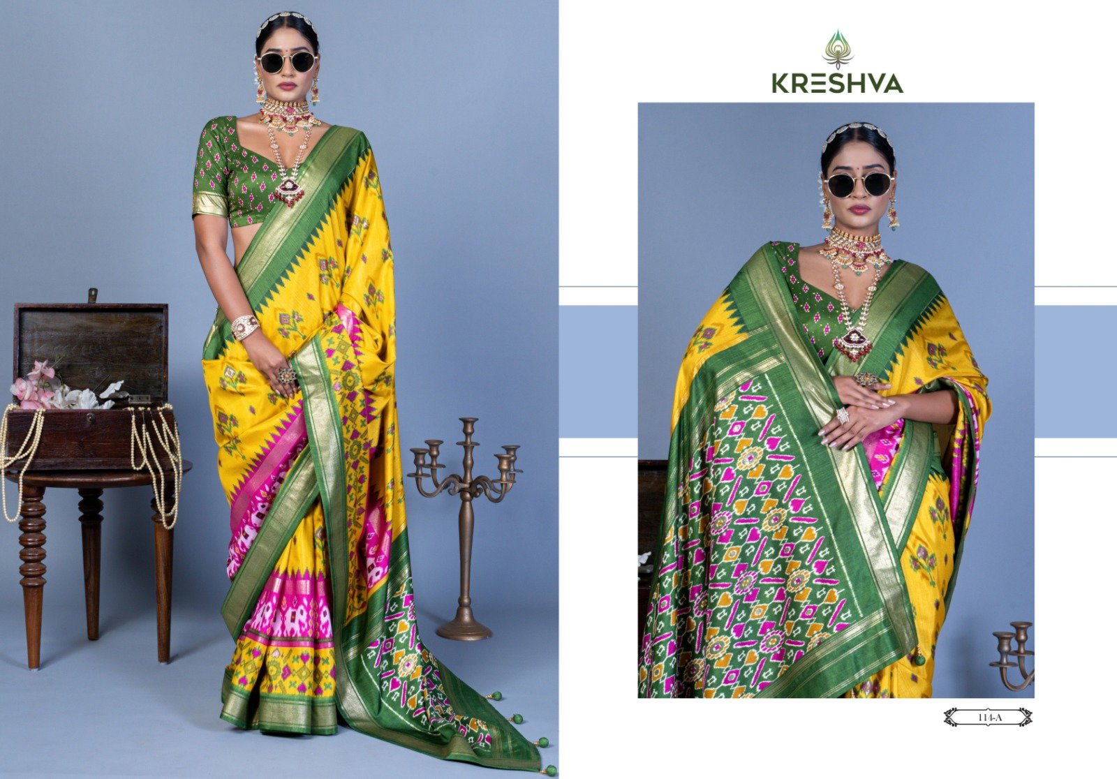 Beautiful Kreshva Nandi Pv Silk Printed Fancy Saree Collection Wholesale 2026