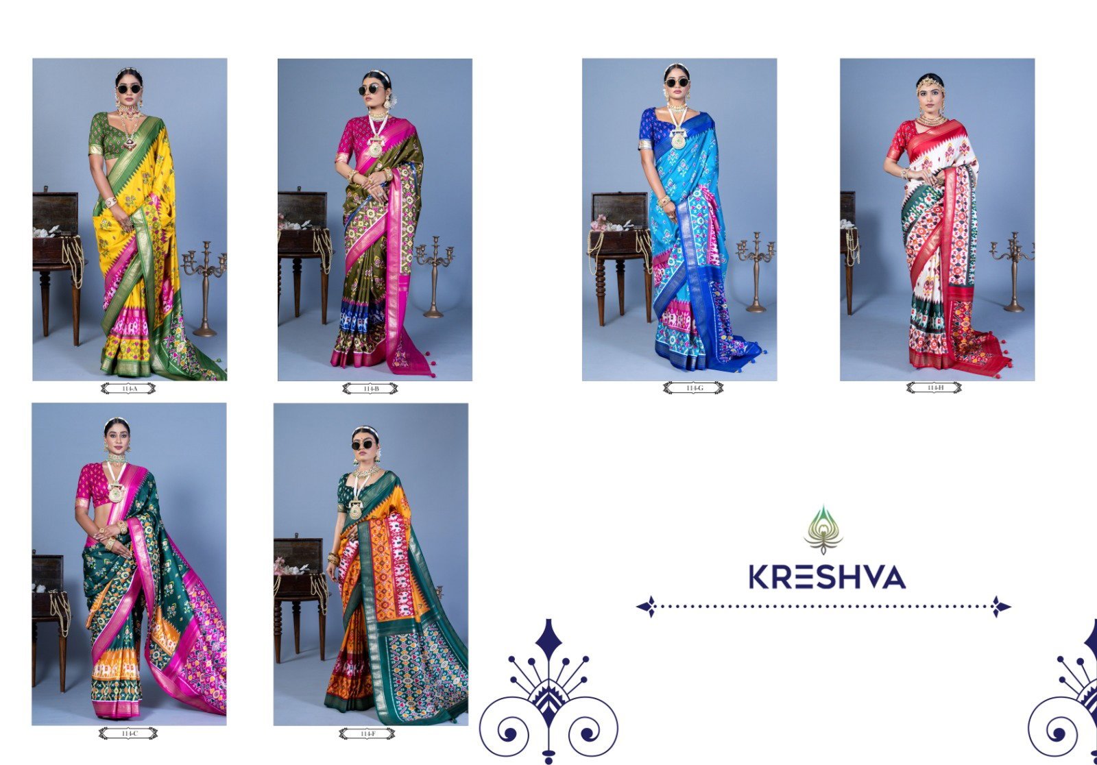 Beautiful Kreshva Nandi Pv Silk Printed Fancy Saree Collection Wholesale 2026
