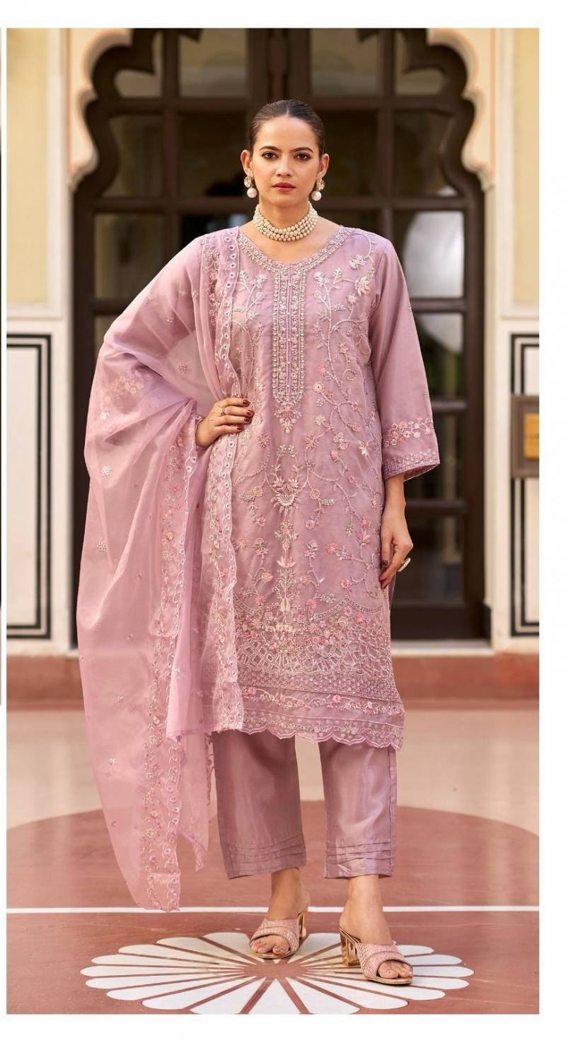 Deepsy D 2155 Organza Embroidered Pakistani Suit Collection Wholesale