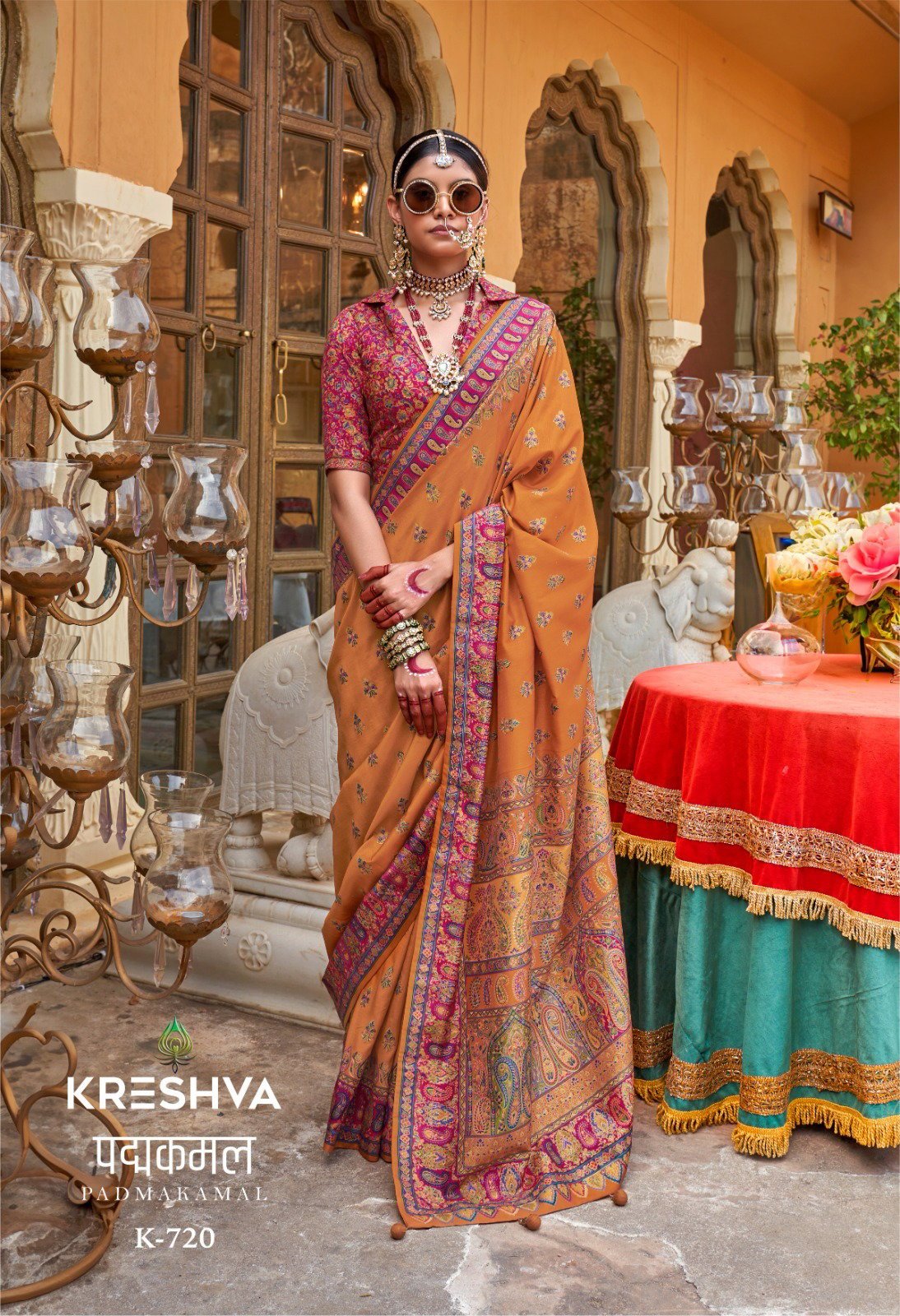 Launching Rajyog Kreshva Padmakamal Silk Handwoven Printed Saree Wholesale 2026