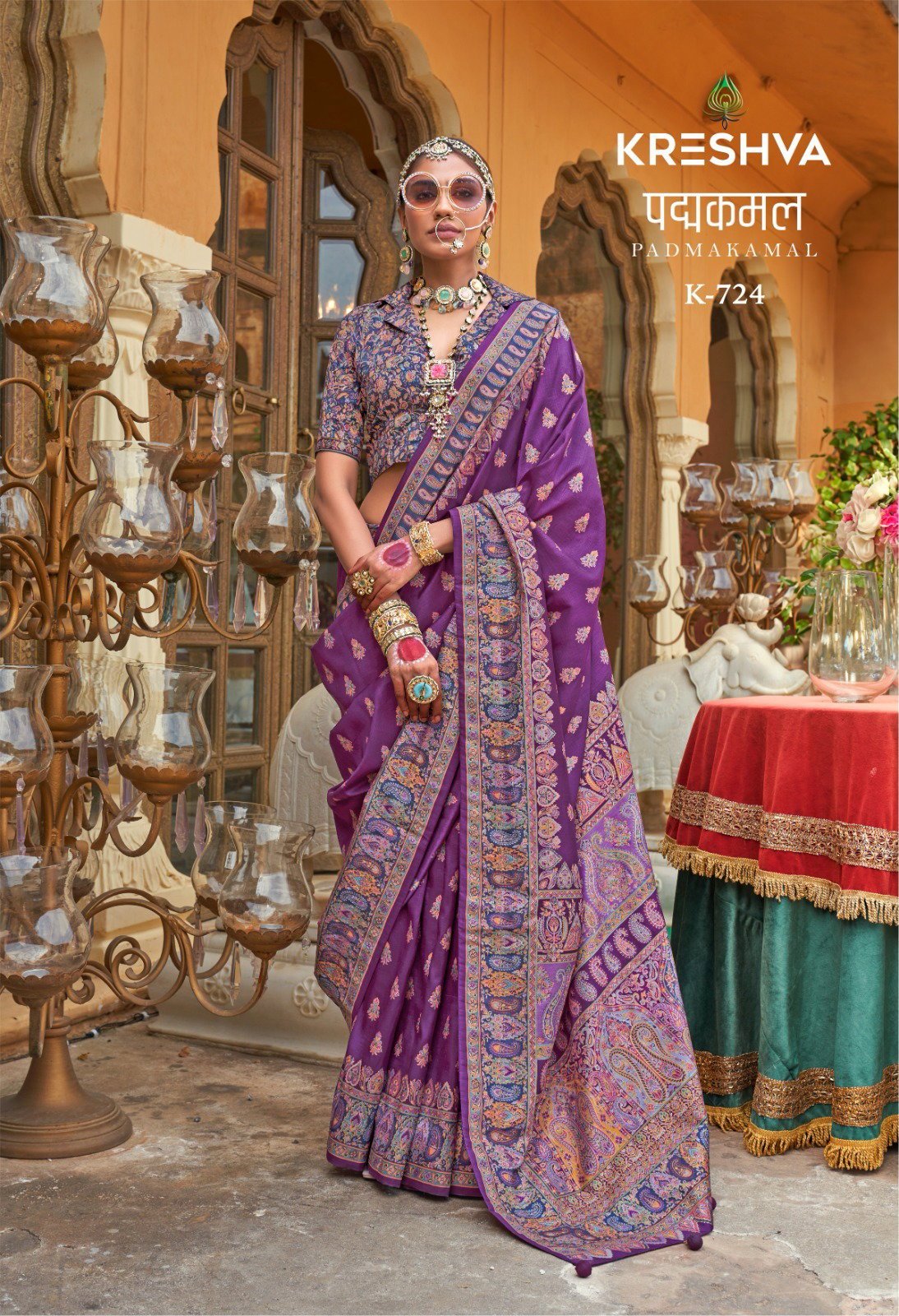 Launching Rajyog Kreshva Padmakamal Silk Handwoven Printed Saree Wholesale 2026