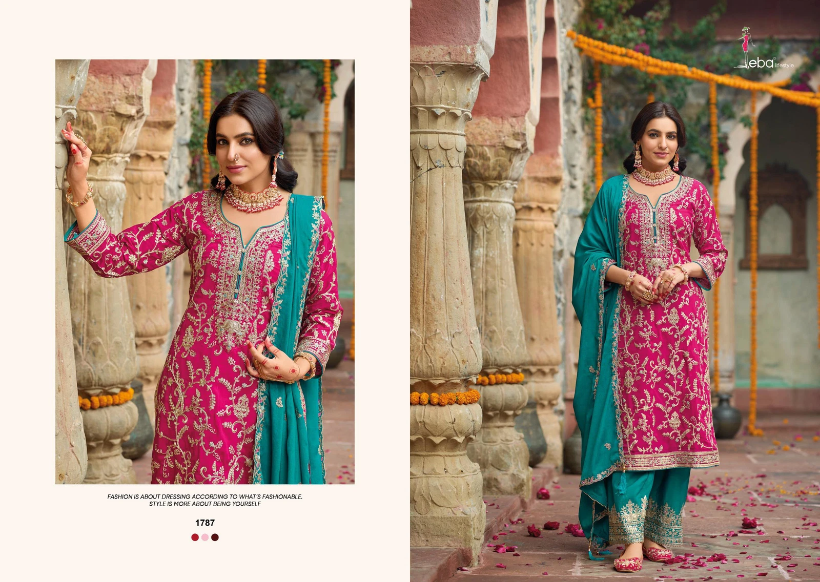 Latest Eba Sangit 1787 Wedding Wear Readymade Suit Wholesale 2026