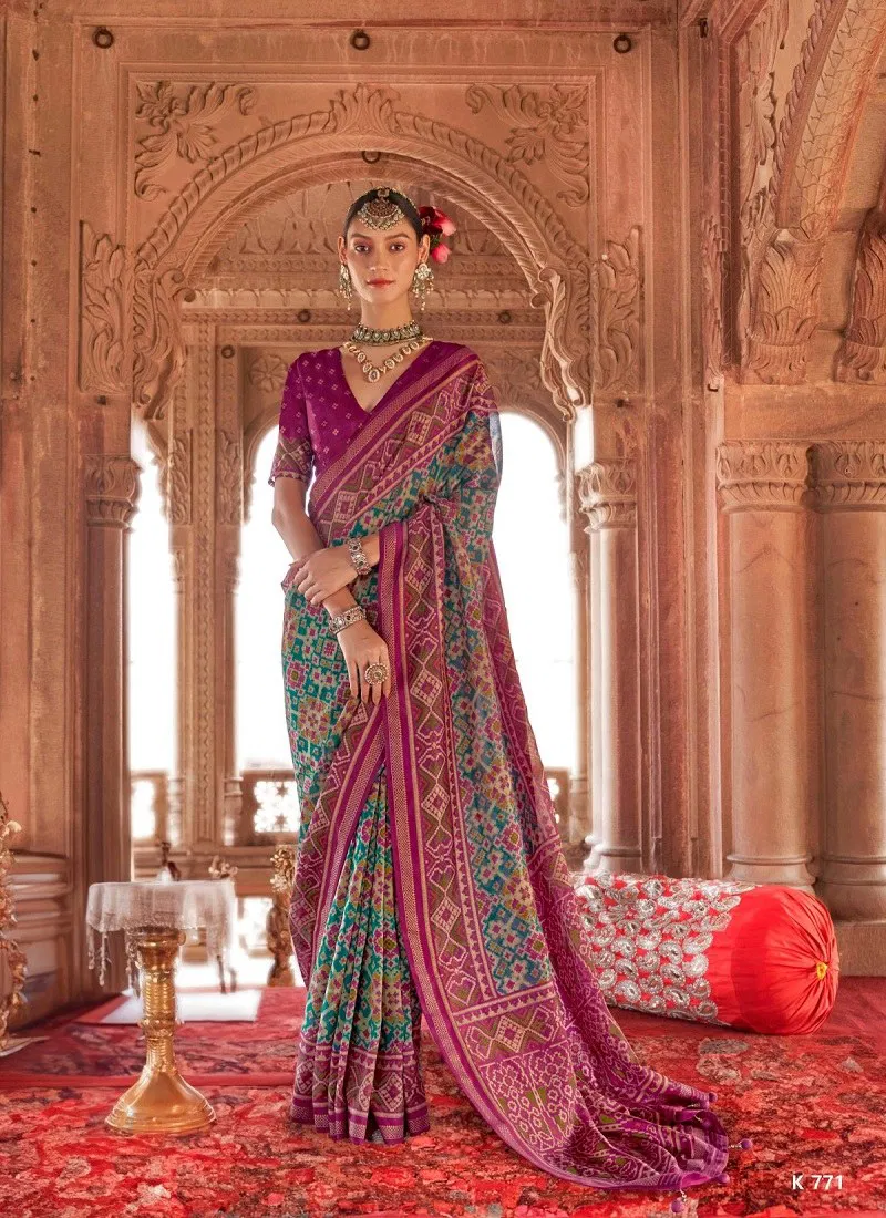 Kreshva Rang Vatika 771 Festive Wear Georgette Saree Wholesale