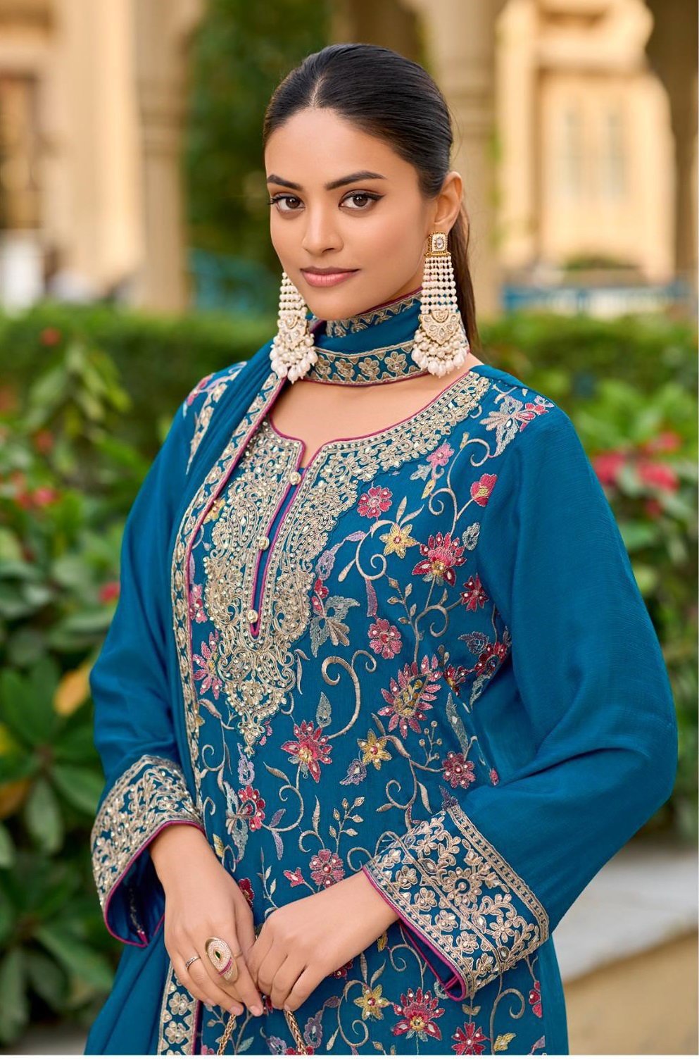 Deepsy D 713 Chinon Embroidered Ready Made Pakistani Collection Wholesale